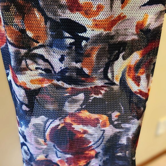 Mr. Max Fashions, XL, Vest, Multicolor, Polyester, Long Line, Sheer, BOHO, Rare - Picture 5 of 5